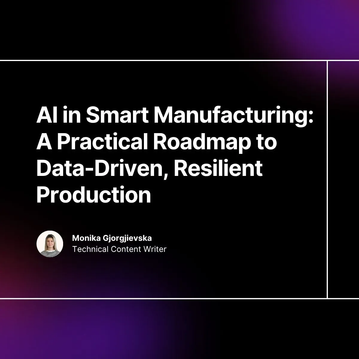AI in smart manufacturing cover