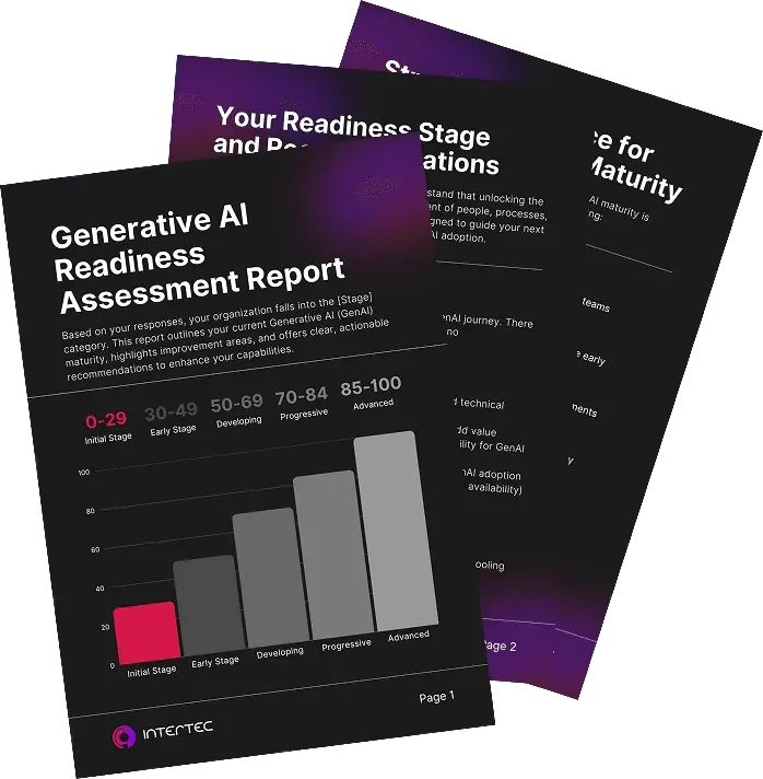 pictures showing our data readiness assessment report 