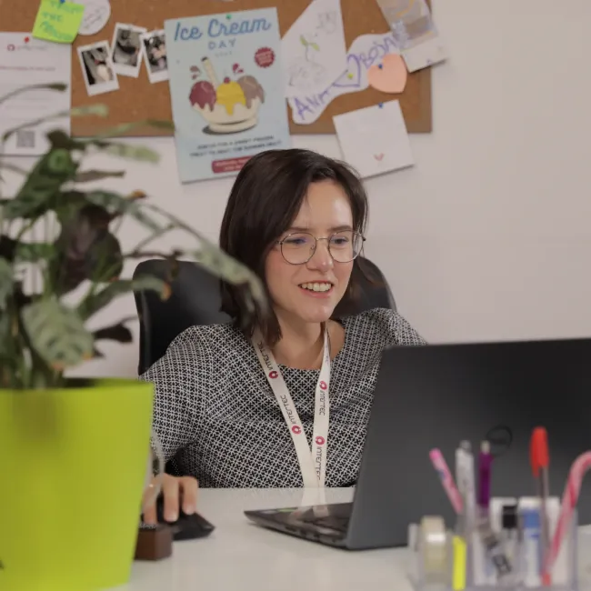 developer working on a desk