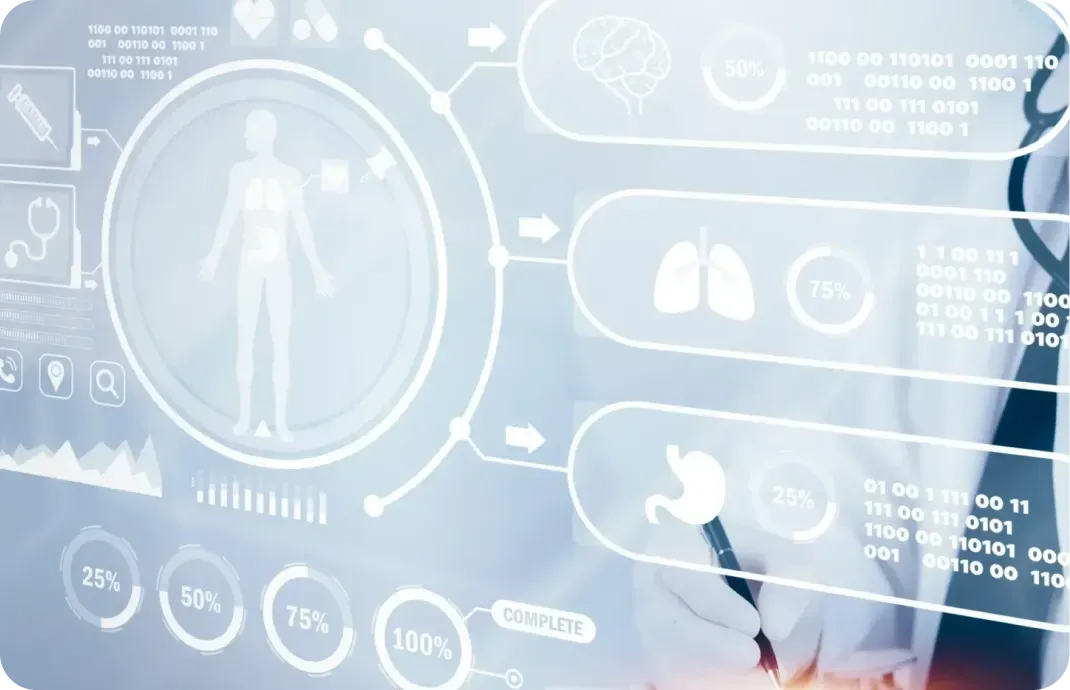 doctor using digital medical interface card - image