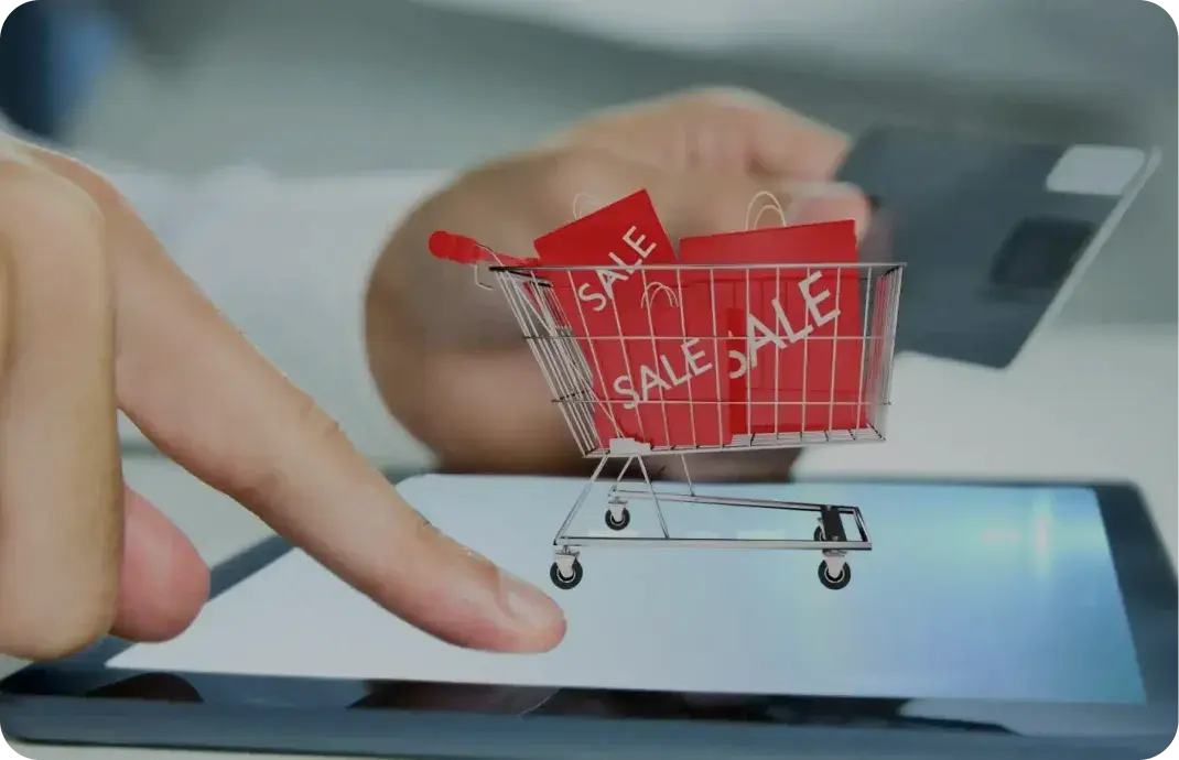 Woman working on her computer